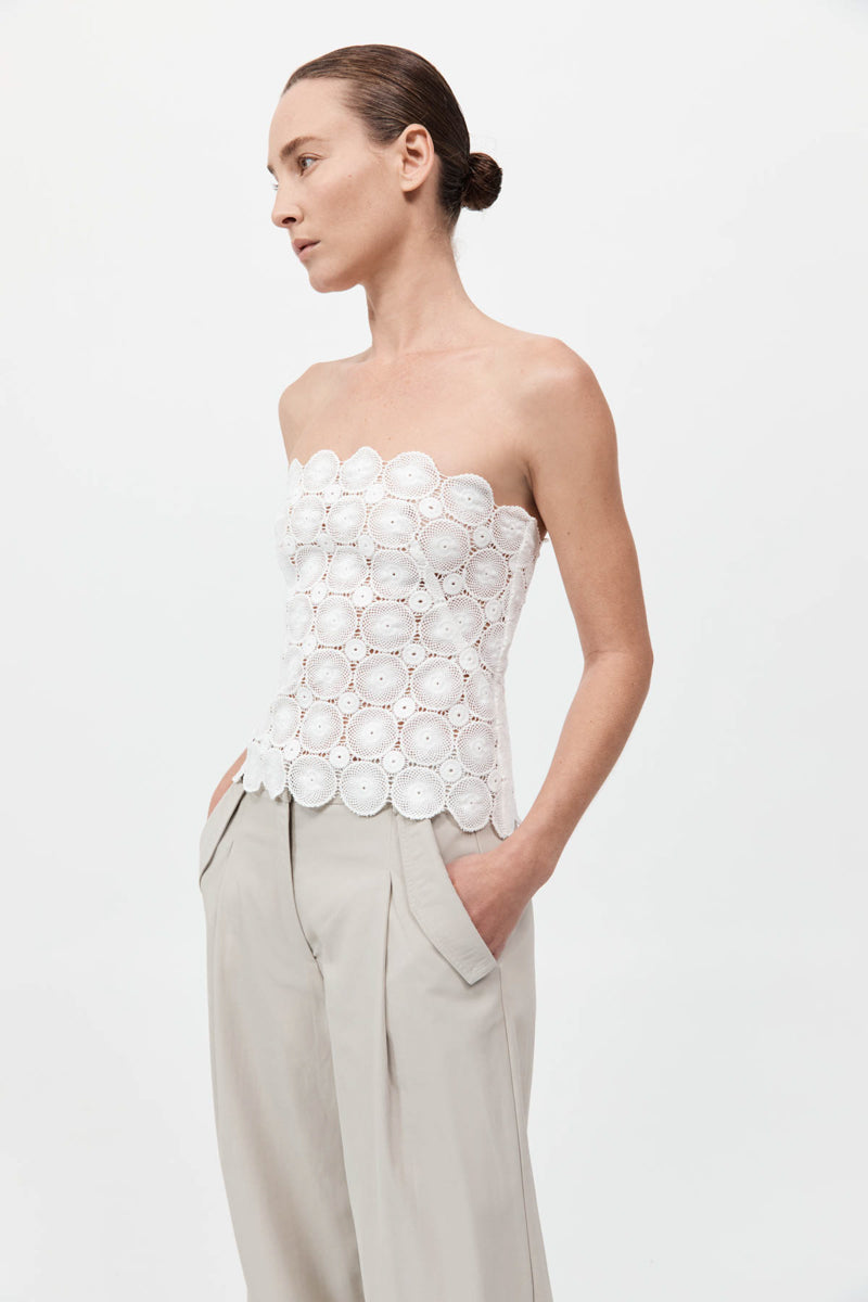 Doily Top - White