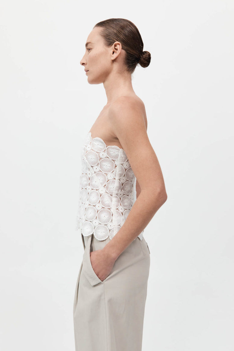 Doily Top - White