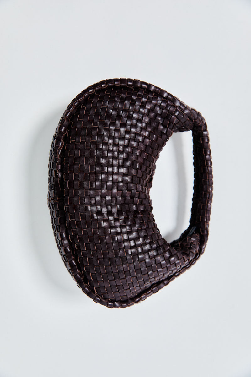 Lattice Weave Mini Bon Bon Bag - Port