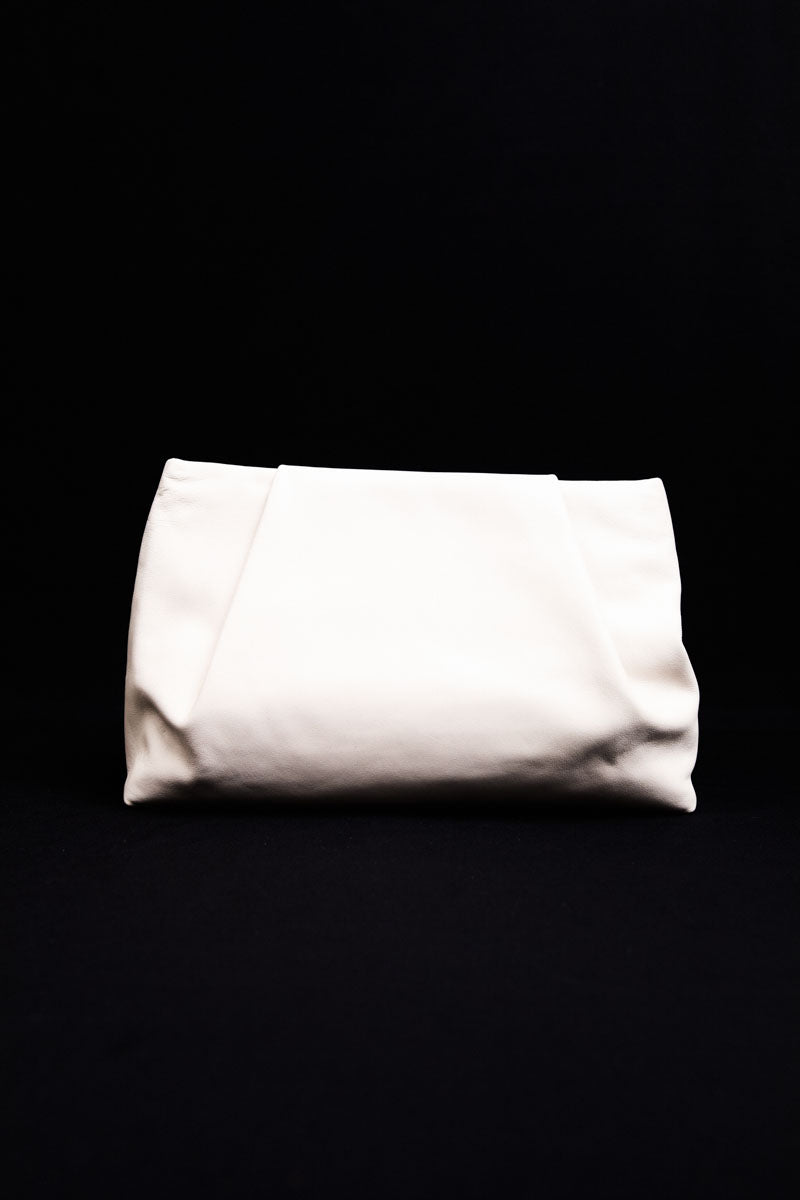 Soft Tuck Clutch - Creme