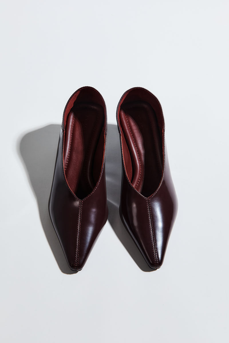 Classic Fold Heel - Bordeaux