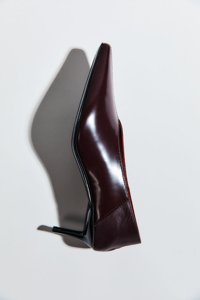 Classic Fold Heel - Bordeaux