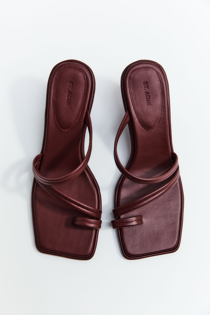 Soft Strap Contour Wedge - Plum