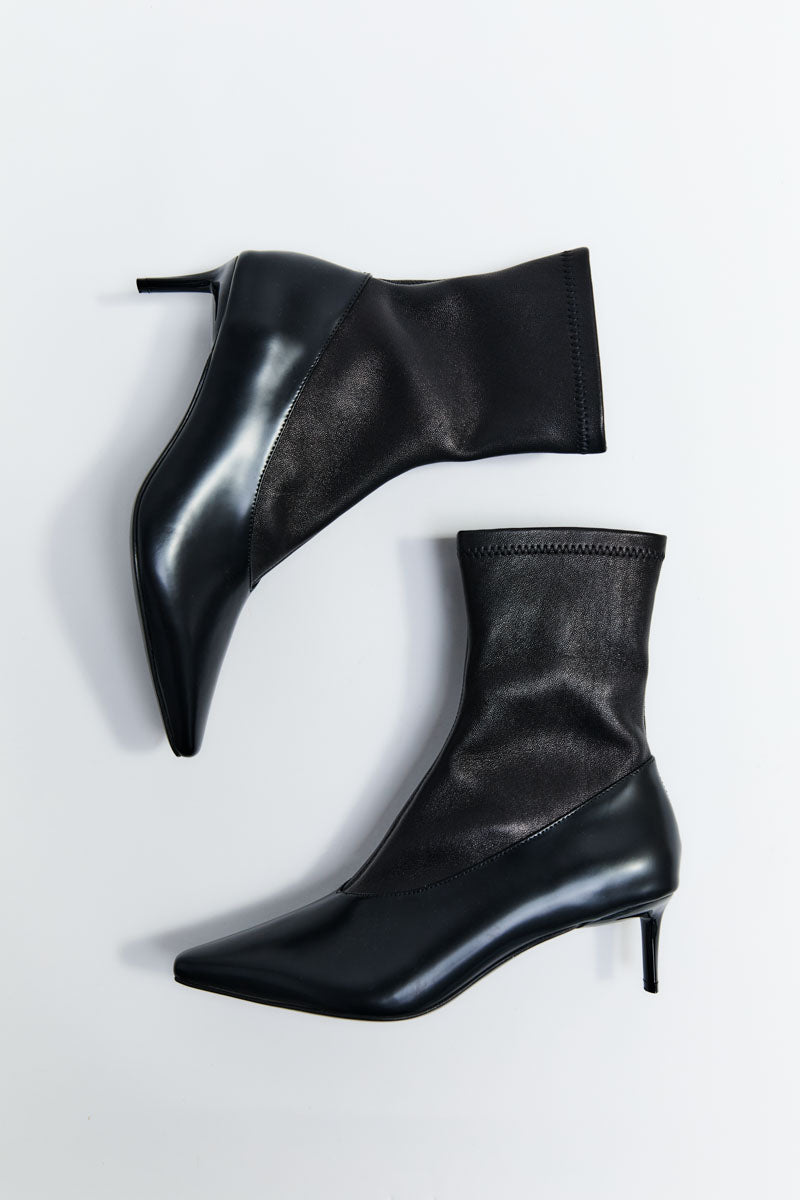 Sock Ankle Boot - Black