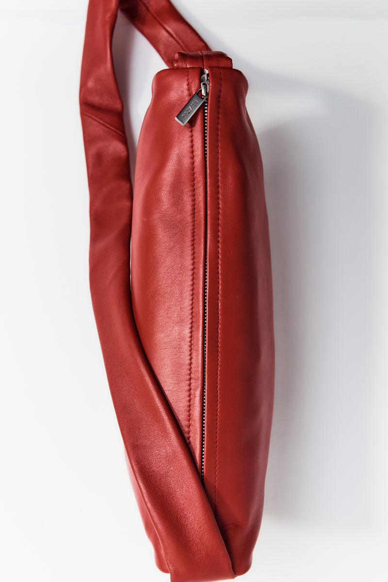 Soft Crescent Bag - Rosso