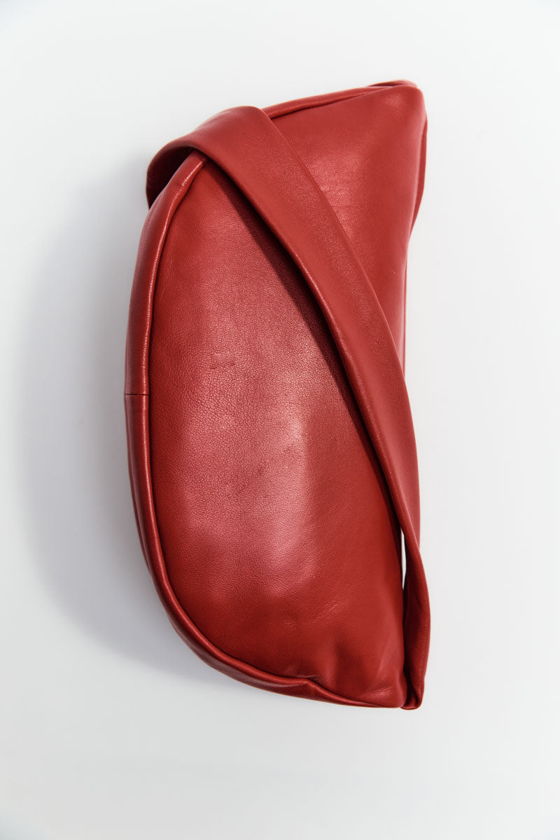 Soft Crescent Bag - Rosso