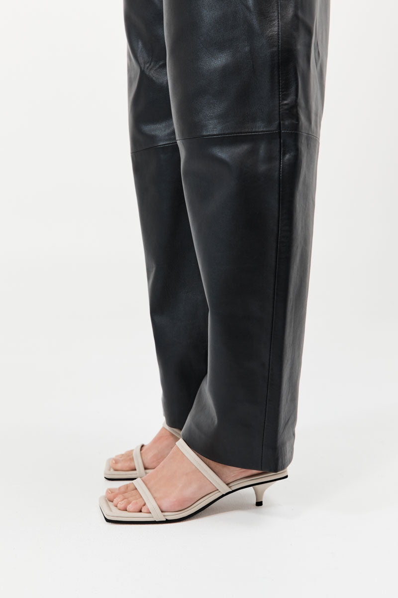 Fine Strap Kitten Heel - Creme