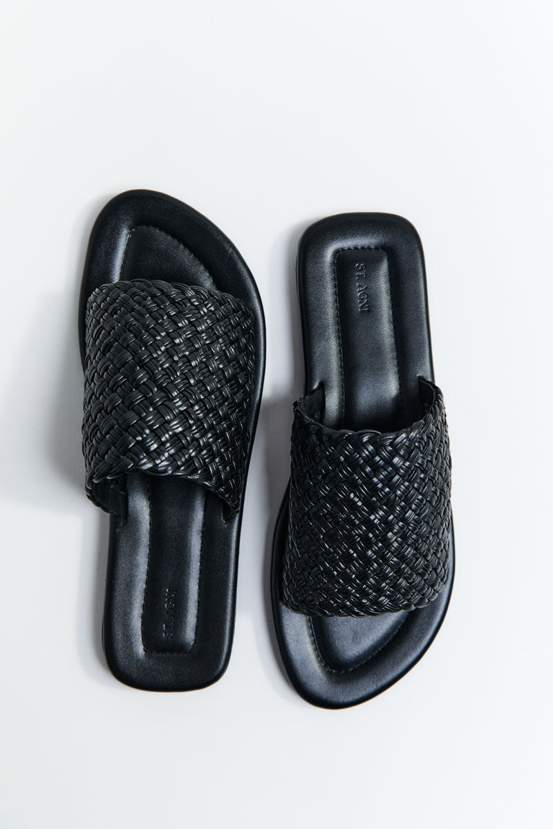 Woven Minimal Slide - Black