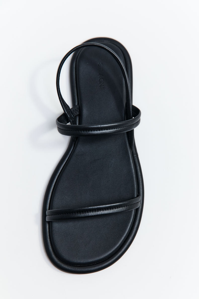 Fine Strap Sandal - Black