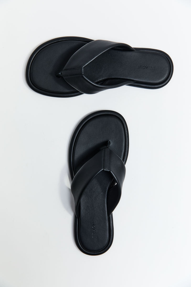 Soft Thong Slide - Black