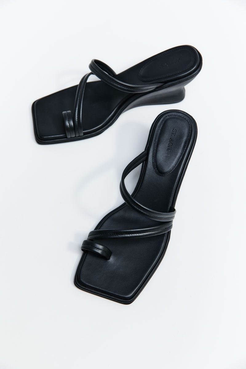 Soft Strap Contour Wedge - Black