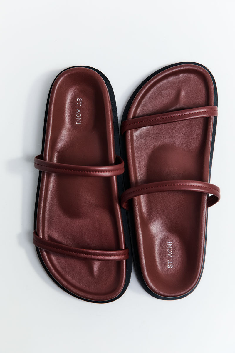 Fine Double Strap Slide - Plum