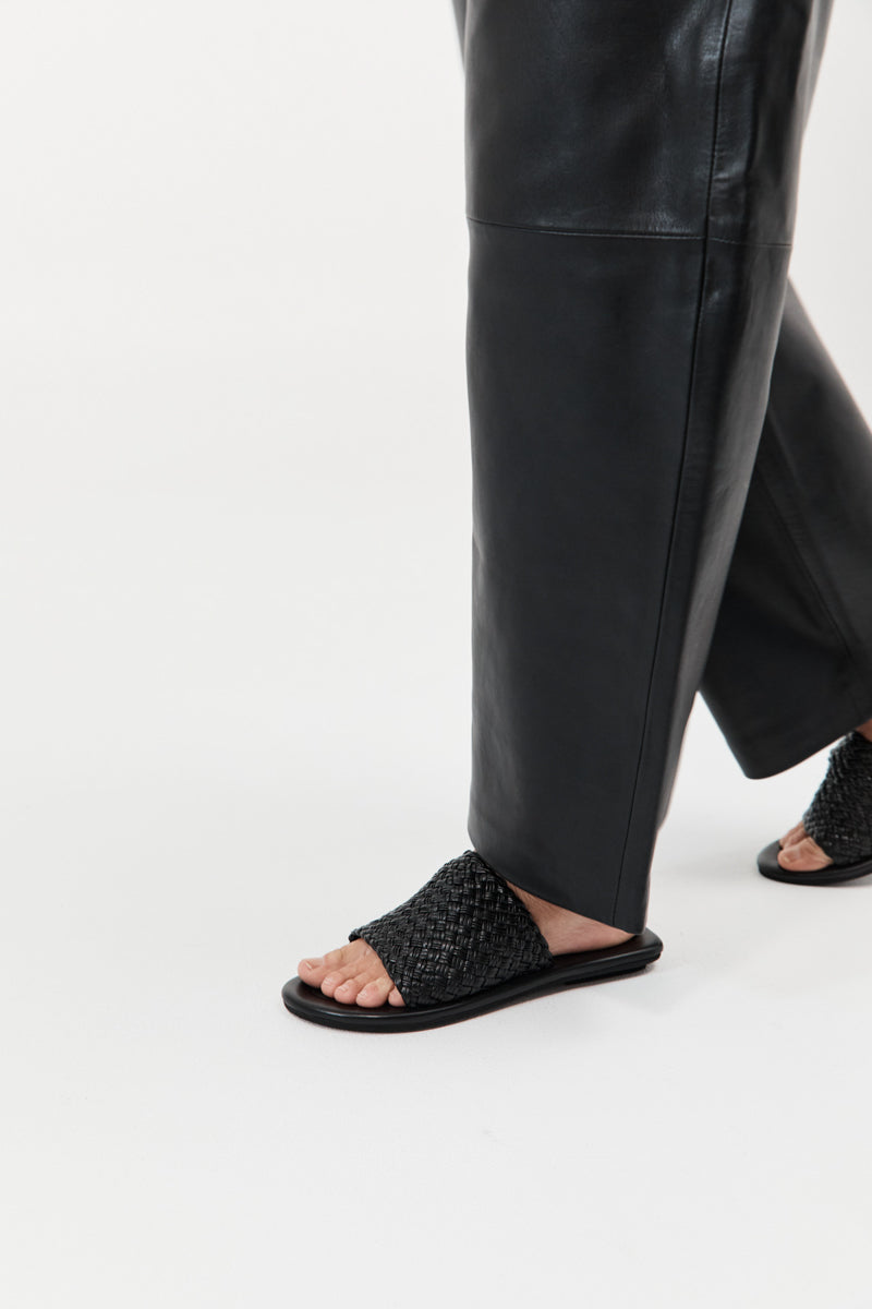 Woven Minimal Slide - Black