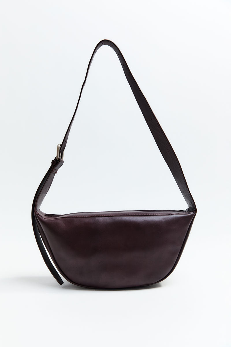 Adjustable Crescent Bag - Bordeaux