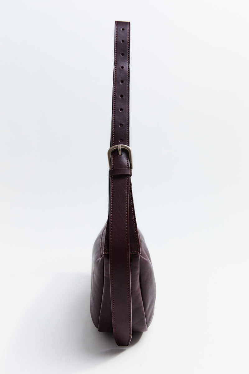 Adjustable Crescent Bag - Bordeaux