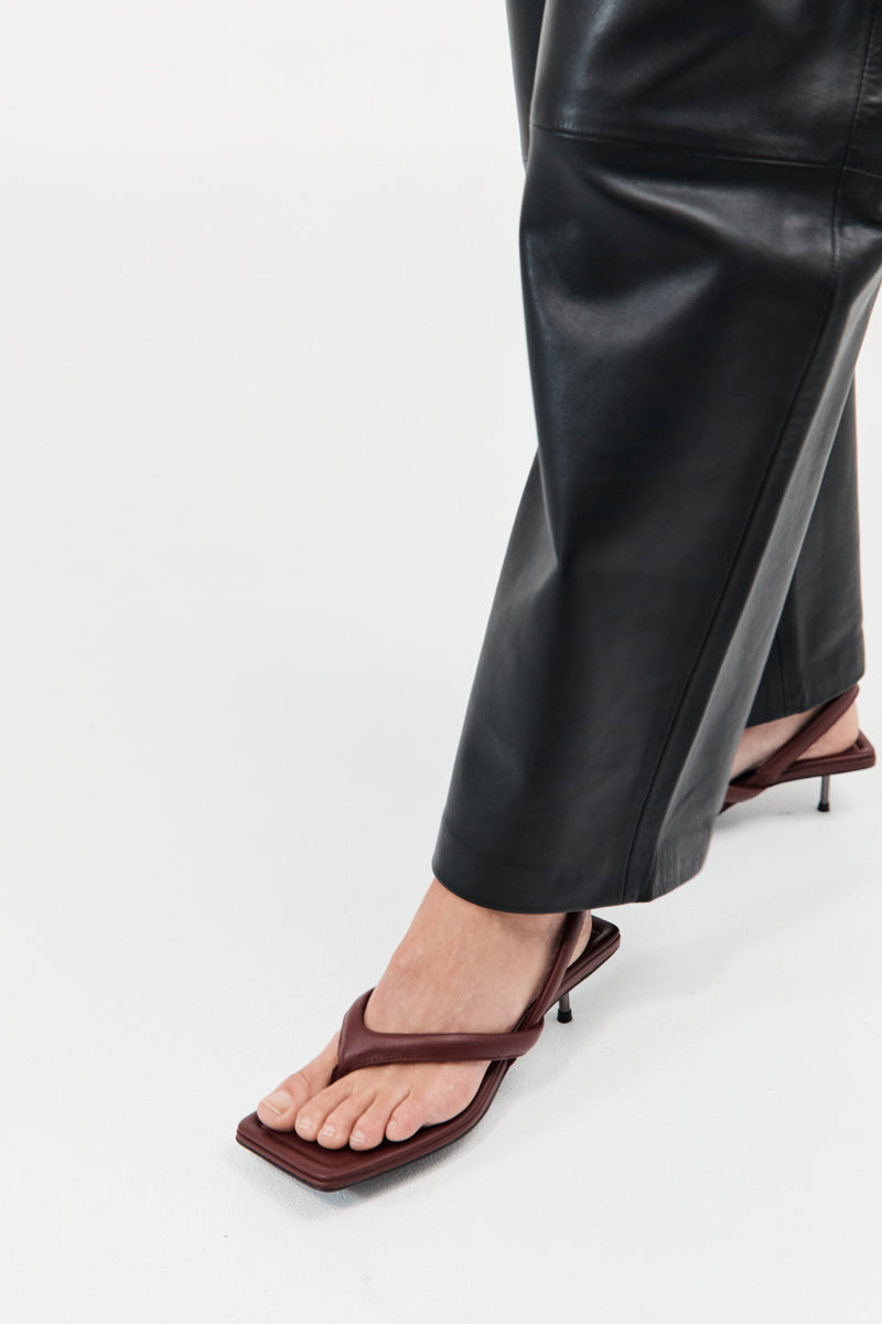 Thong Heel - Plum