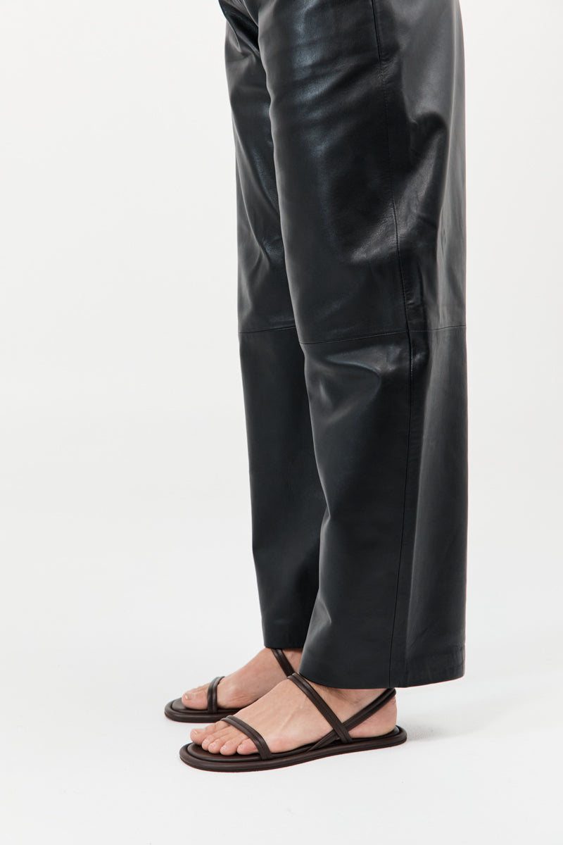 Fine Strap Sandal - Chocolate
