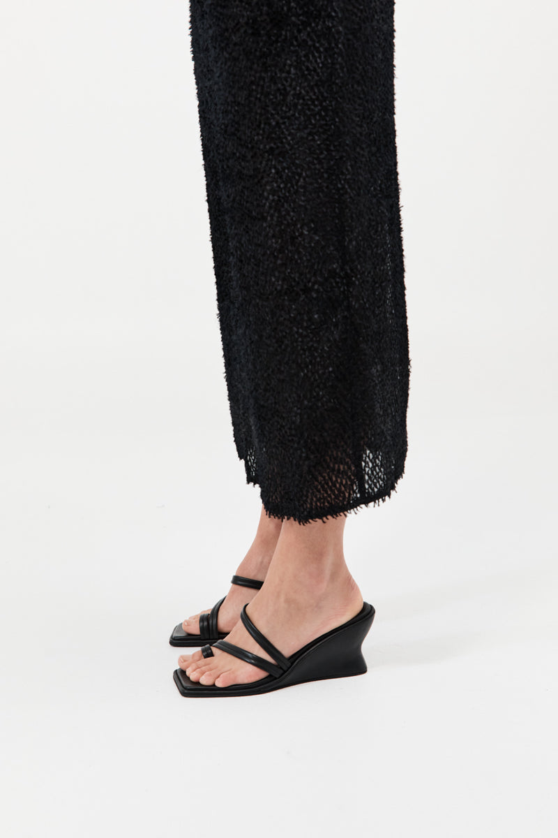 Soft Strap Contour Wedge - Black
