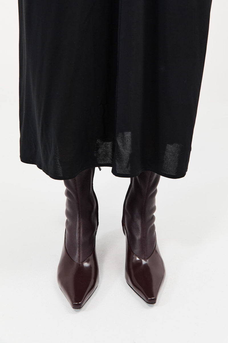Sock Ankle Boot - Bordeaux