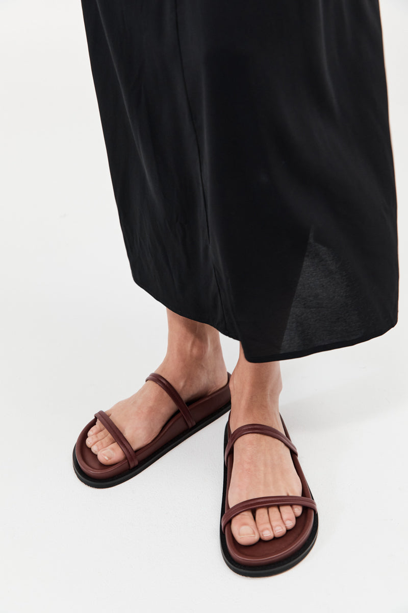 Fine Double Strap Slide - Plum