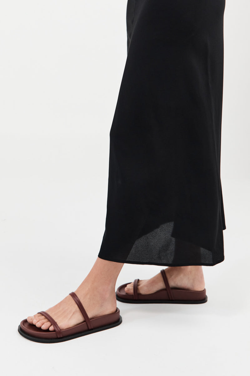 Fine Double Strap Slide - Plum