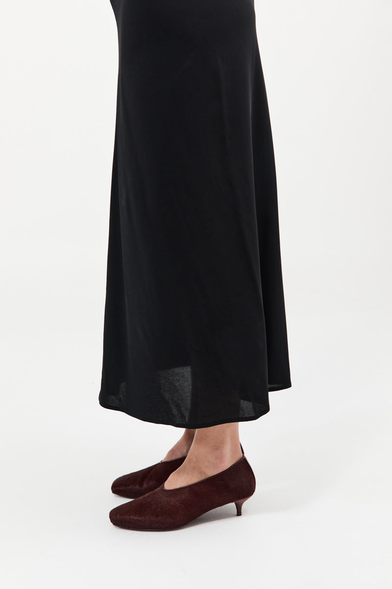 Pony Hair Glove Heel - Plum