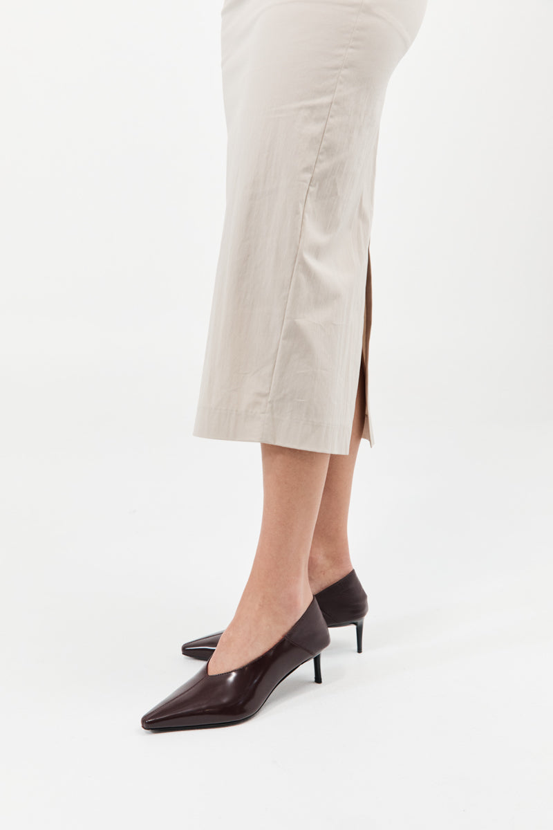 Classic Fold Heel - Bordeaux