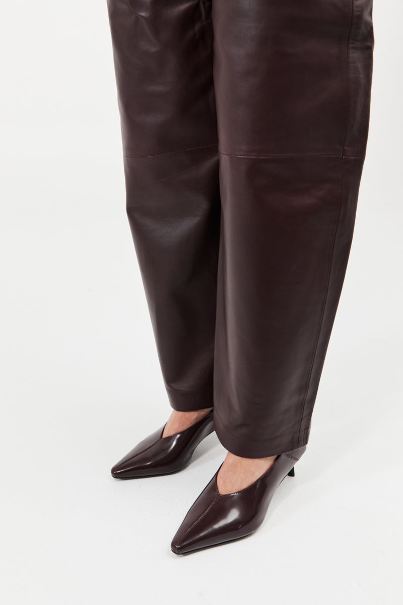 Classic Fold Heel - Bordeaux