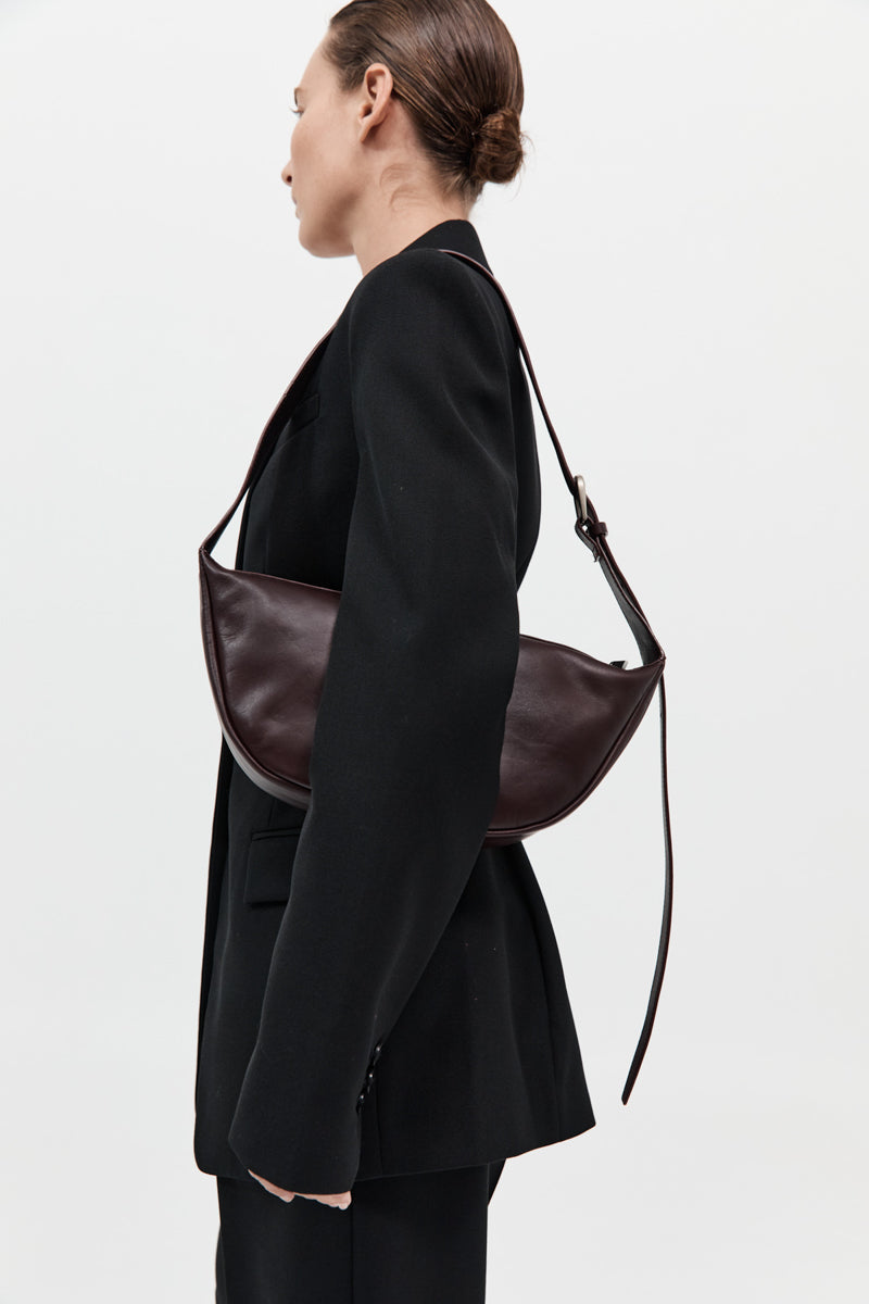 Adjustable Crescent Bag - Bordeaux