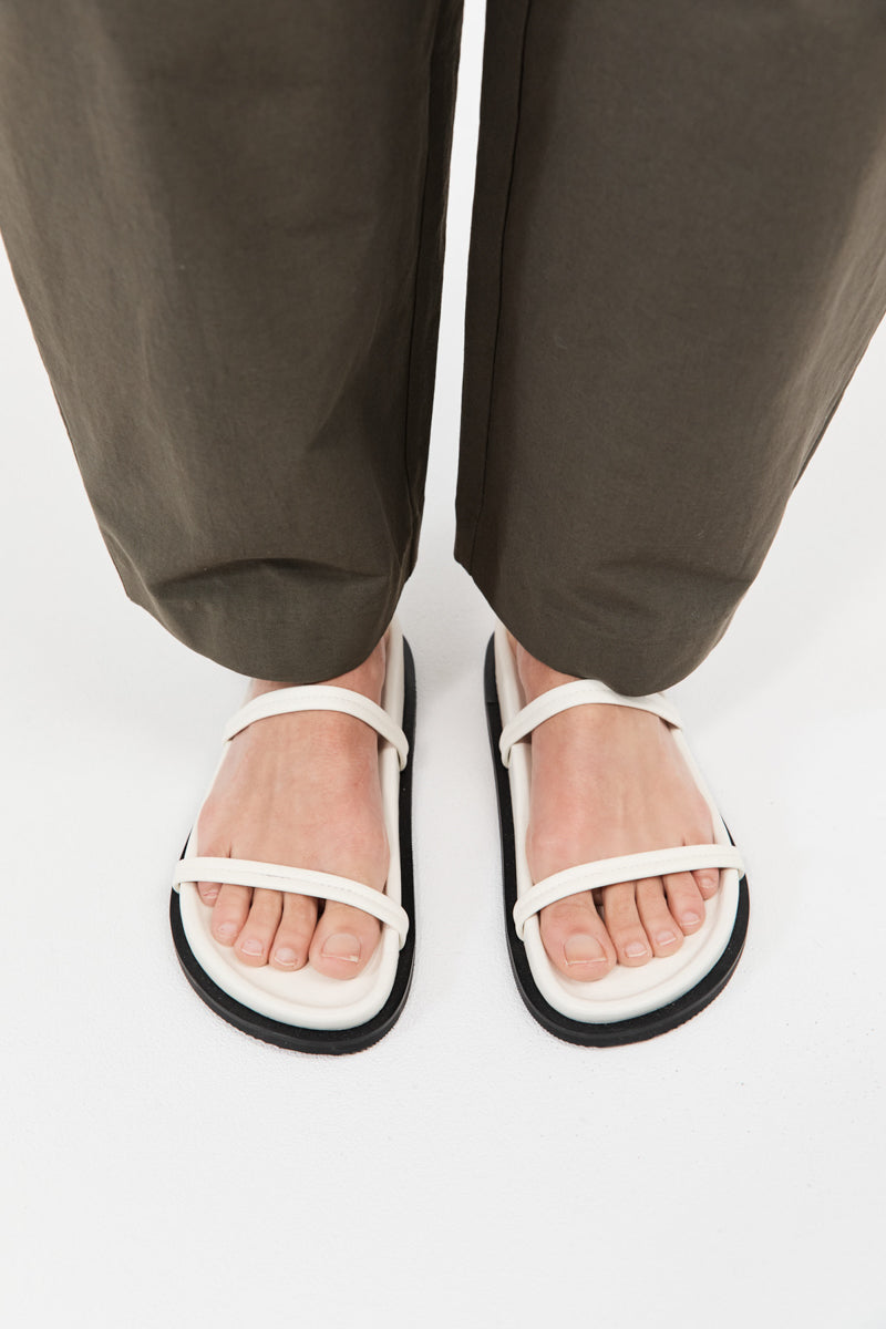 Fine Double Strap Slide - Off White