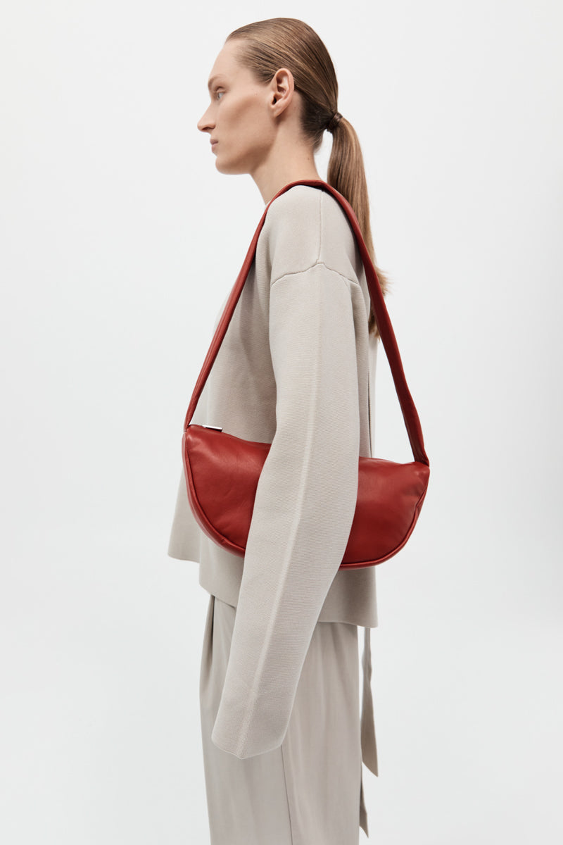 Soft Crescent Bag - Rosso