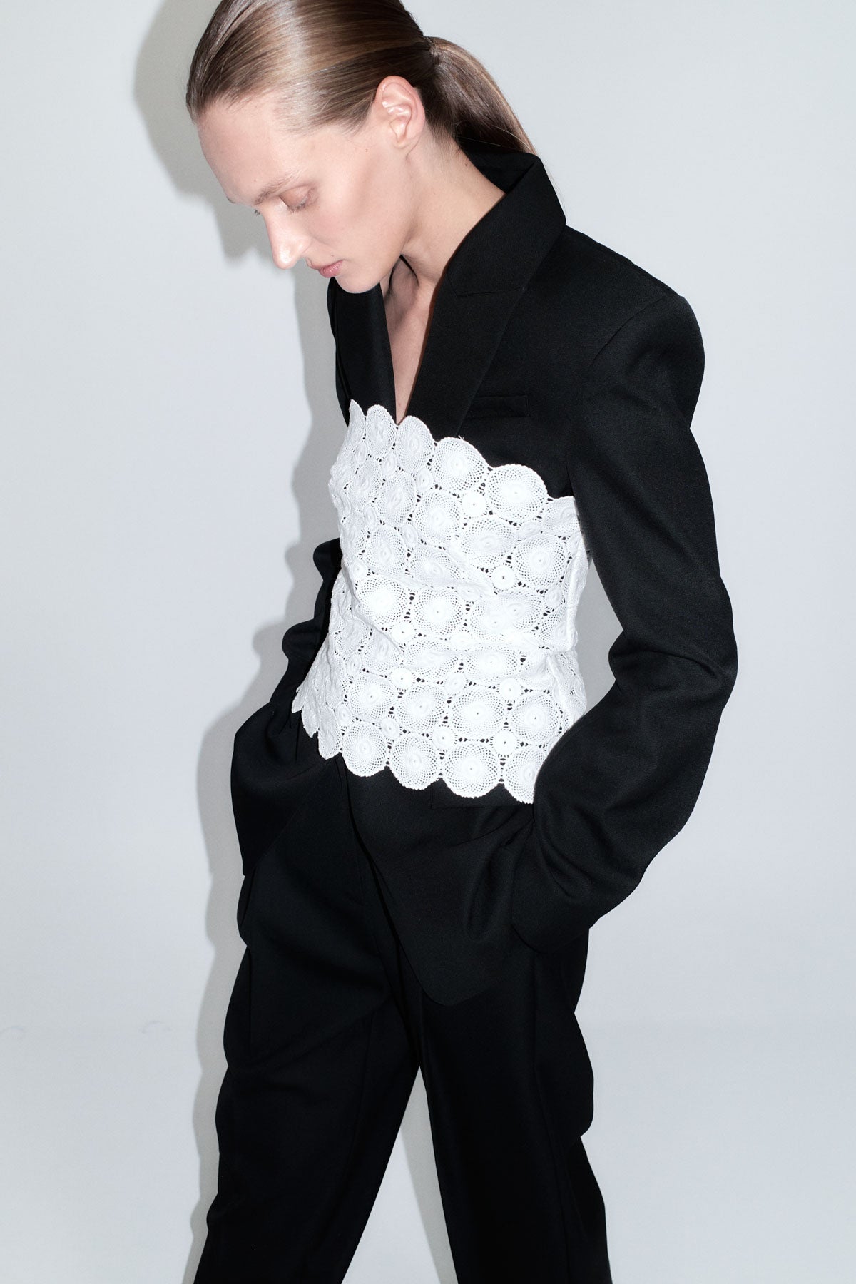 Doily Top - White