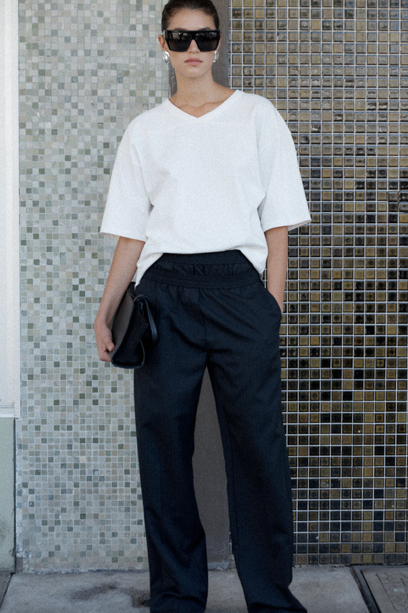 Organic Cotton Match Tee - Off White