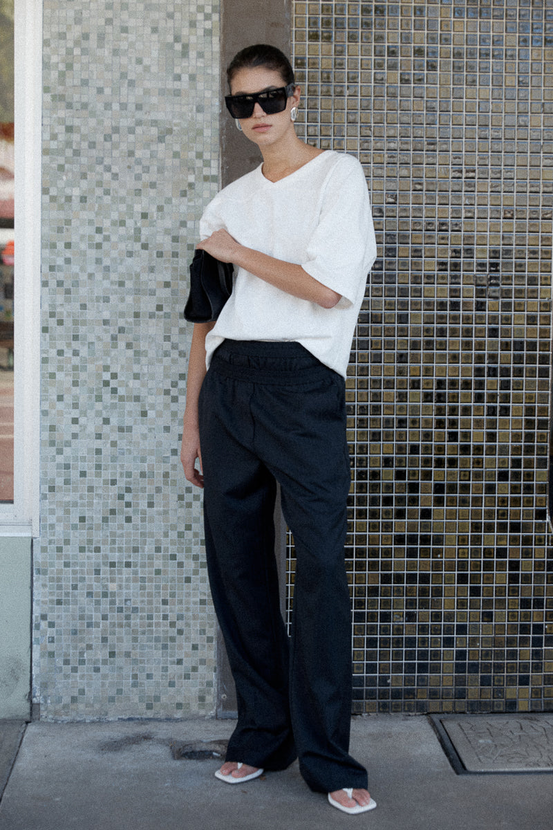 Organic Cotton Match Tee - Off White