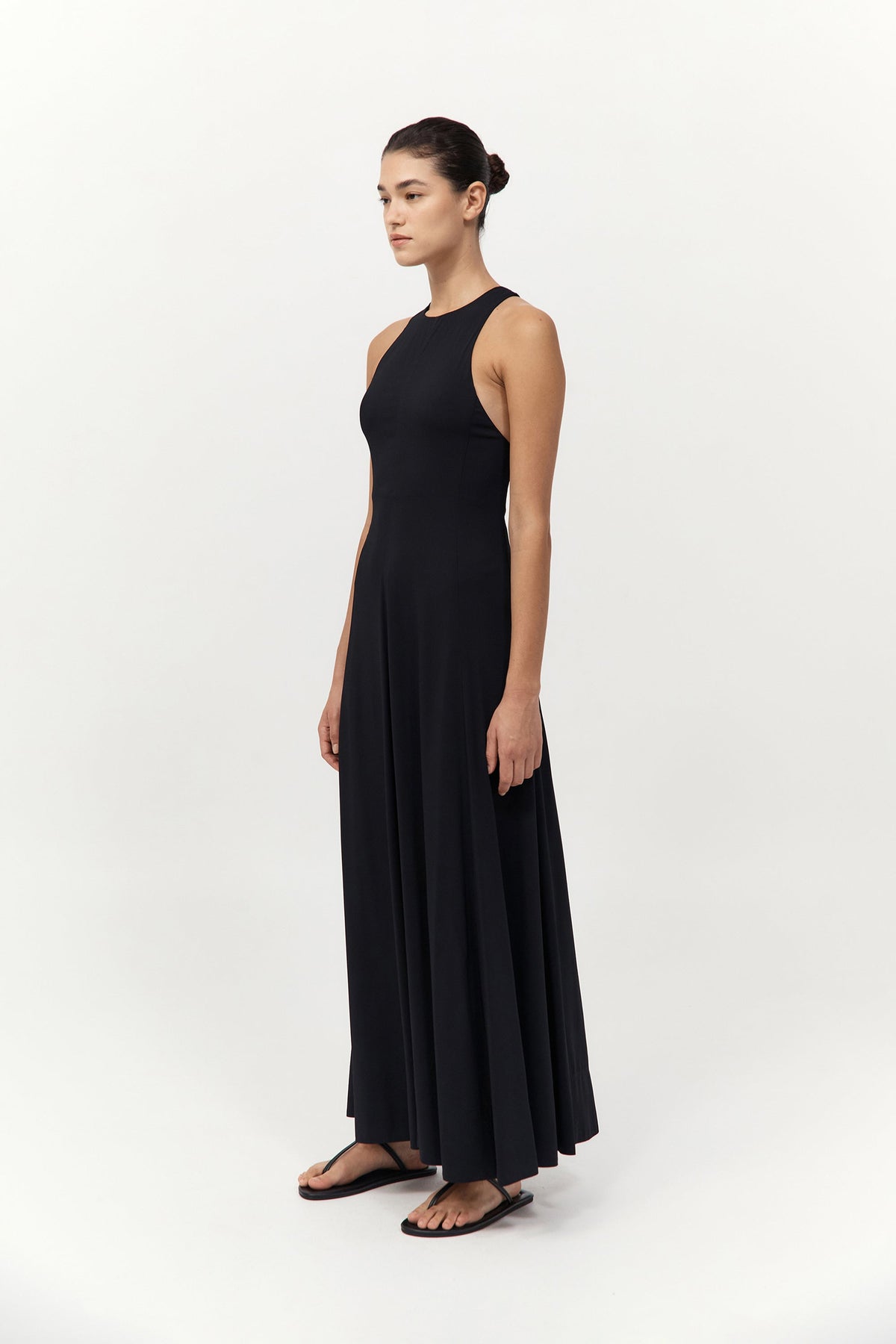 Cut Away Maxi Dress - Black