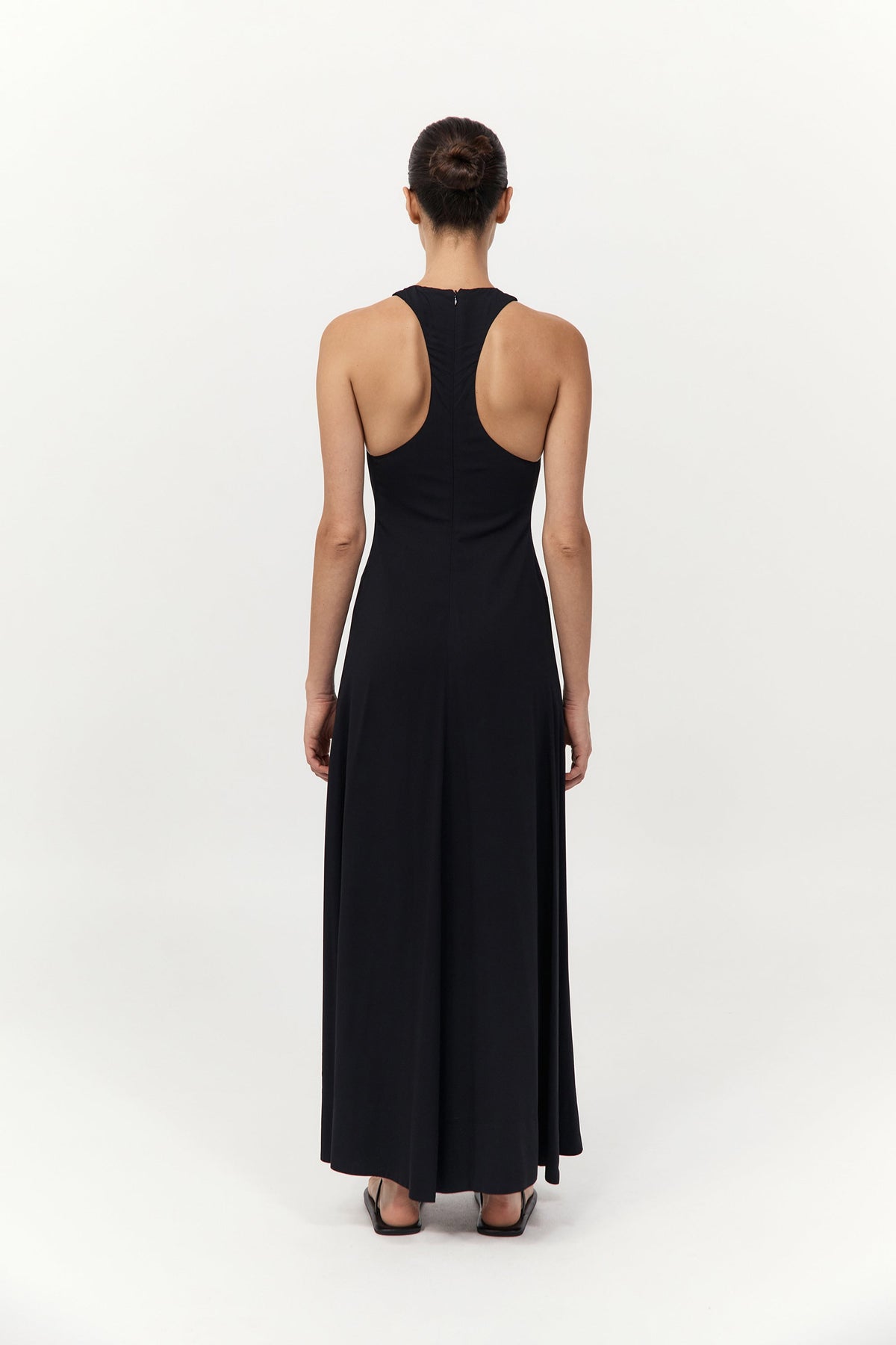 Cut Away Maxi Dress - Black