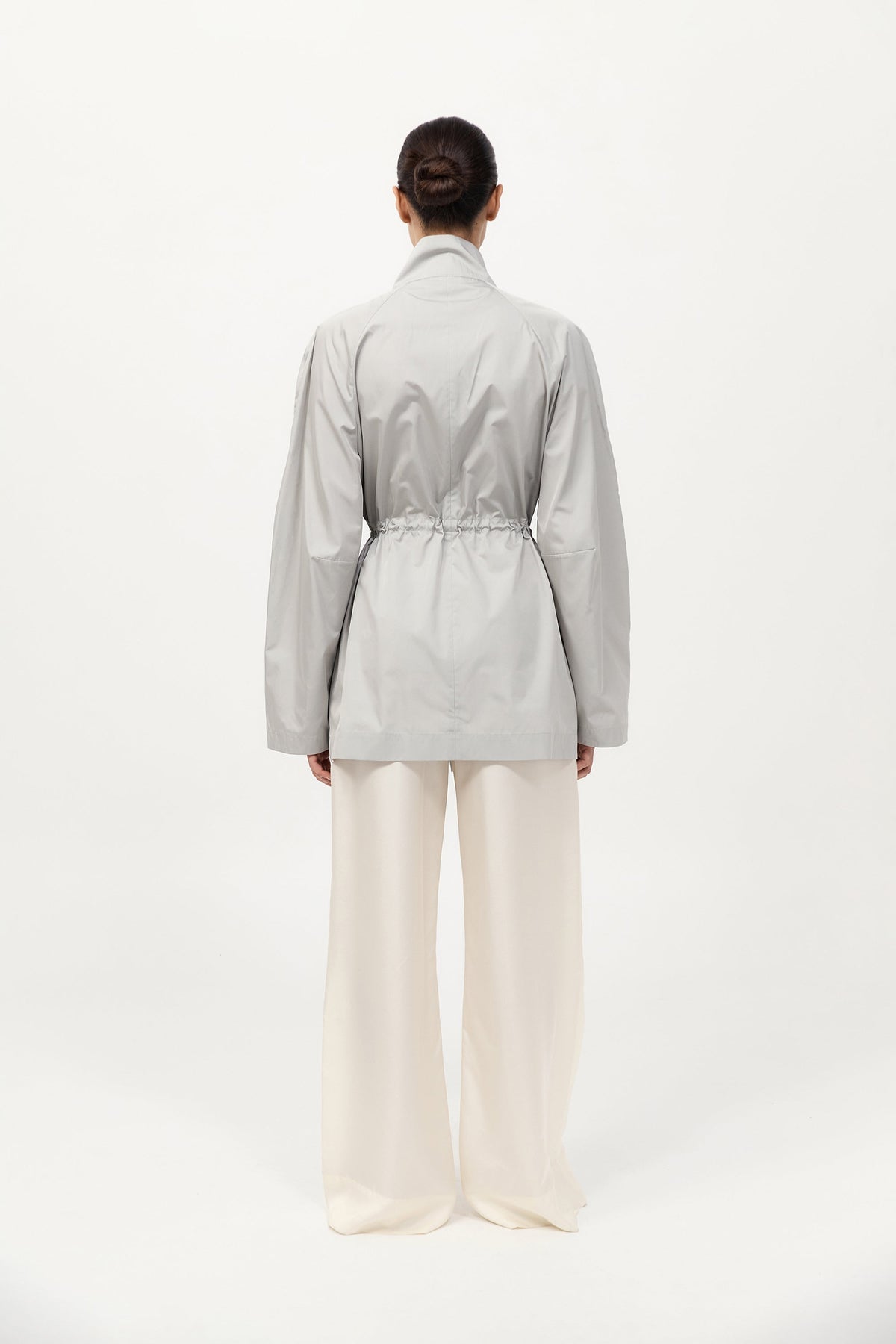 Paper Taffeta Parka - Silver