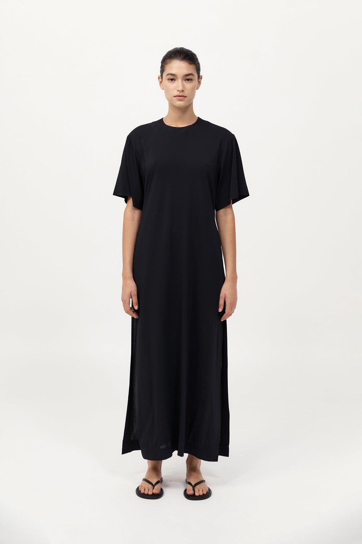 Relaxed Tee Dress - Black