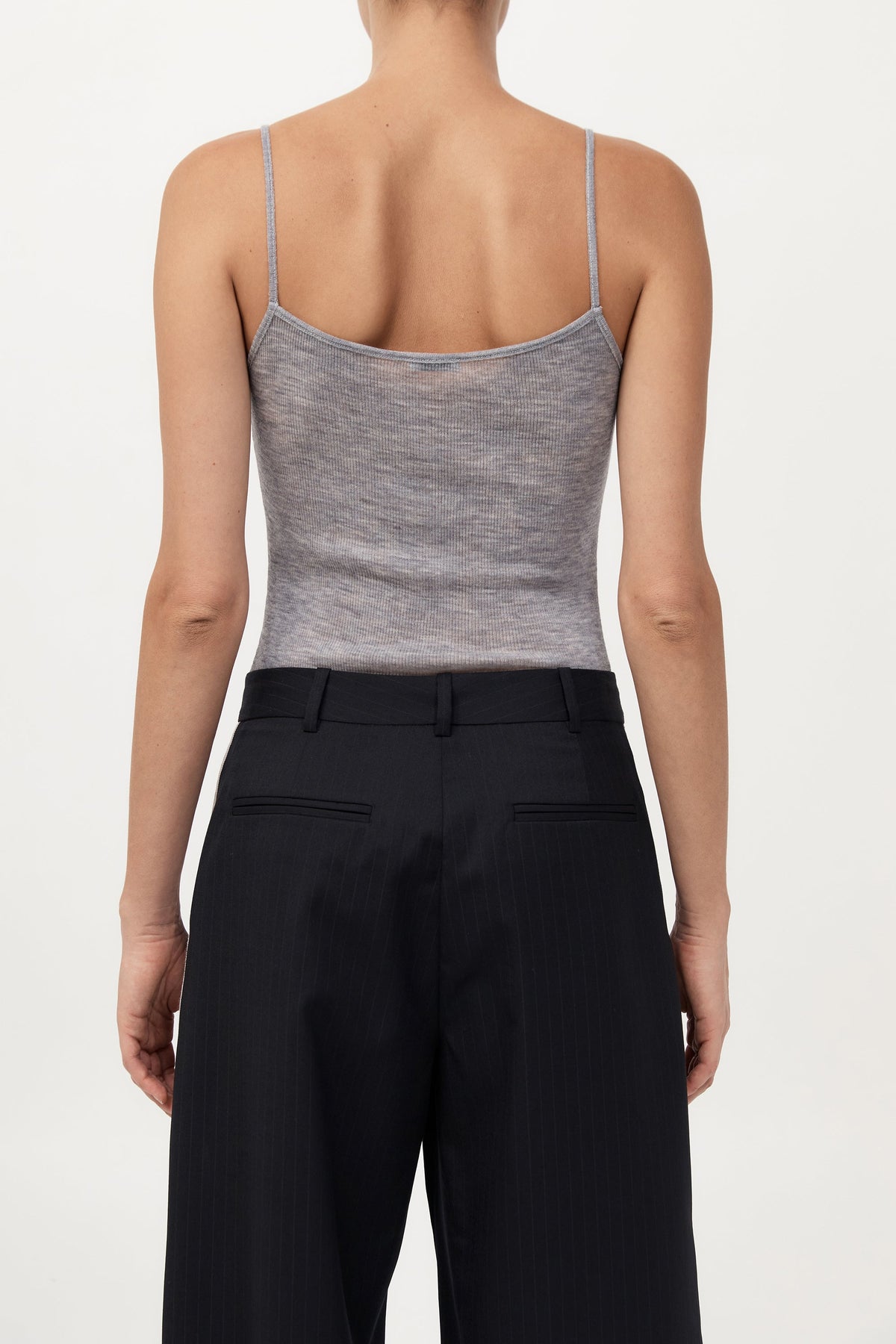 Baby Wool Cami - Grey Marle