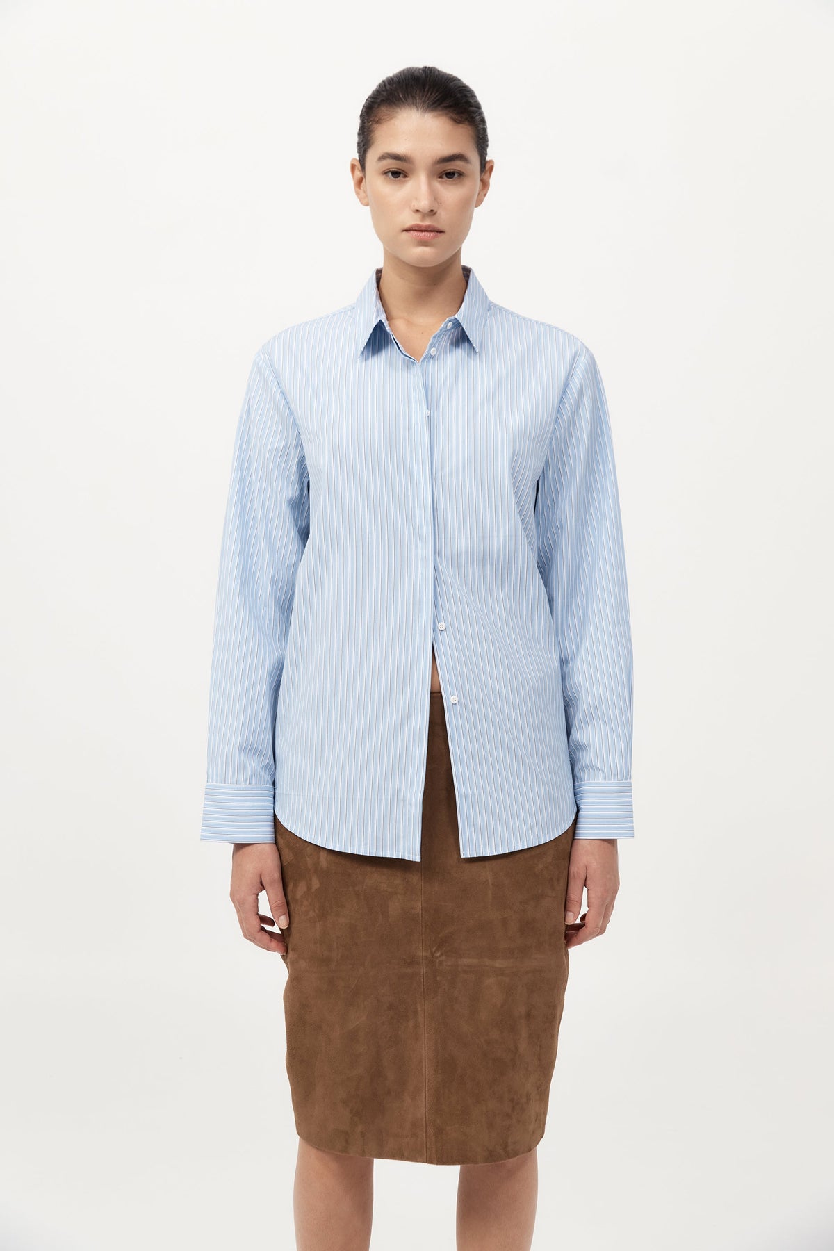 Classic Shirt - Pale Blue Stripe