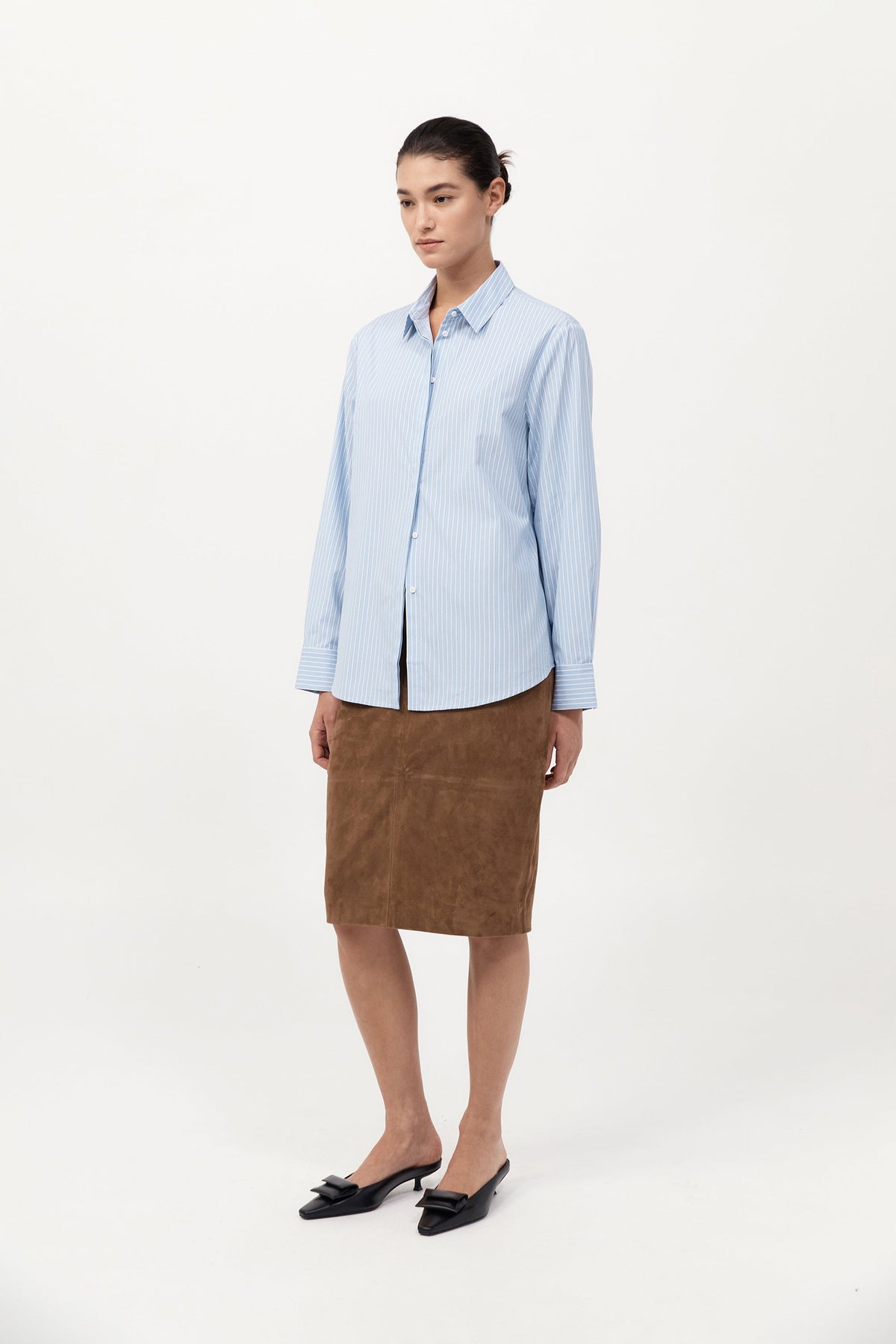Classic Shirt - Pale Blue Stripe