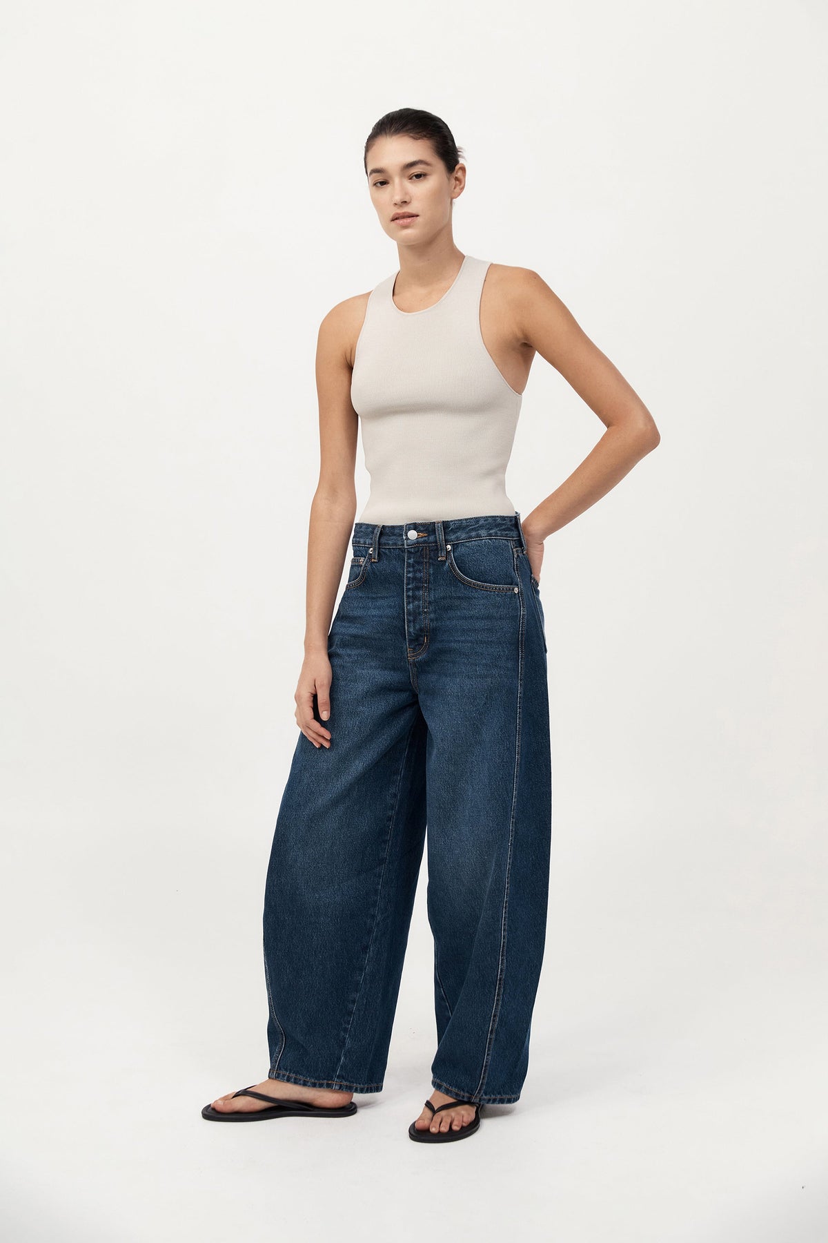 Sculpted Knit Top - Silver