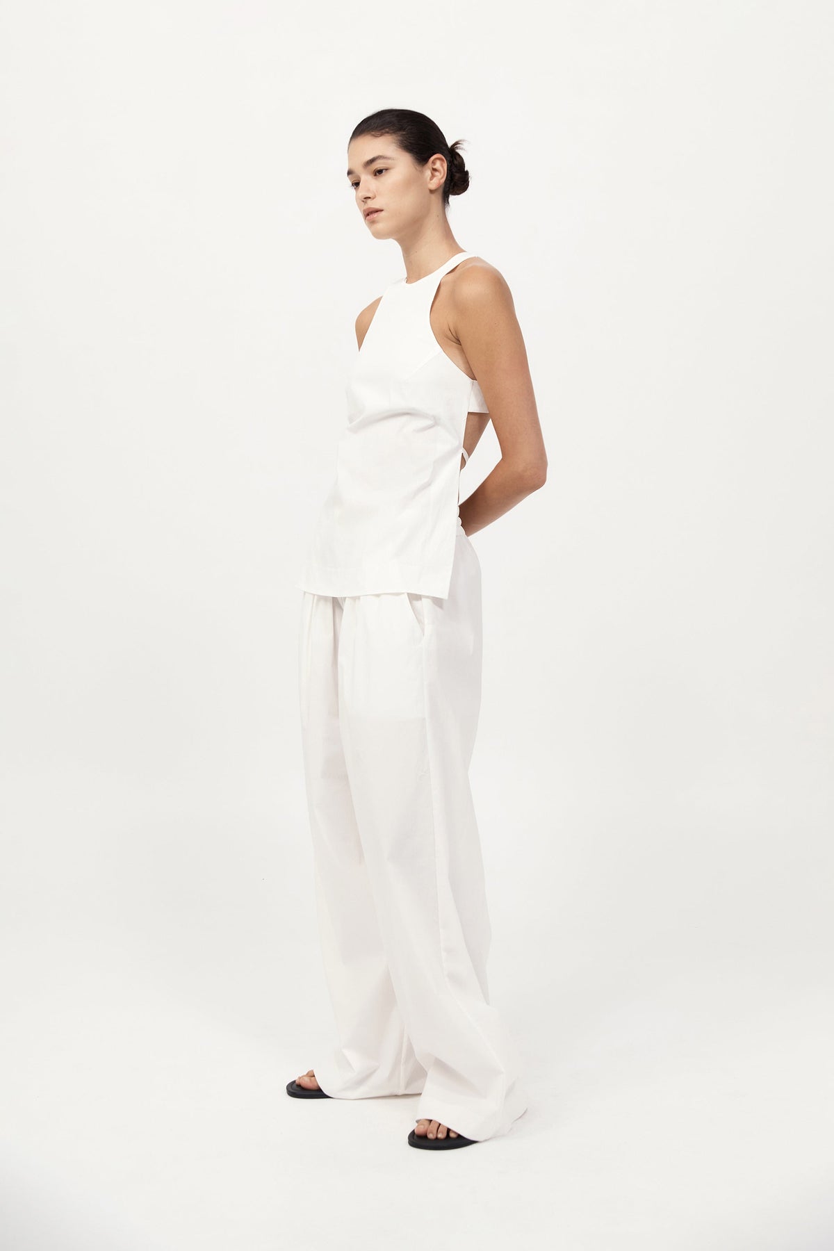 Everyday Drawstring Pants - White