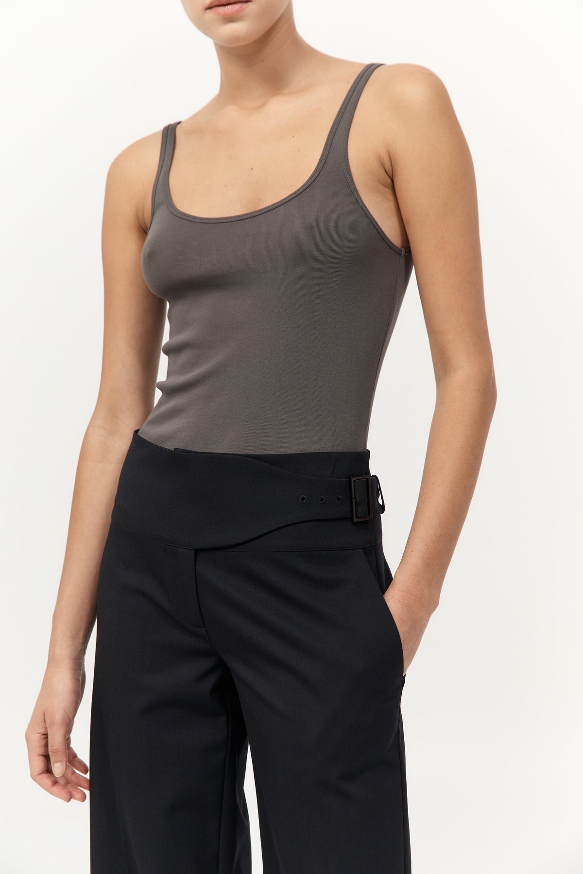 Cummerbund Pants - Black