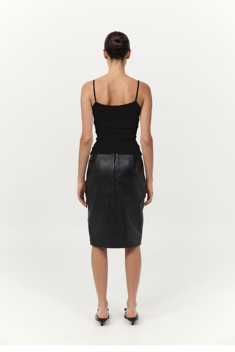Baby Wool Cami - Black