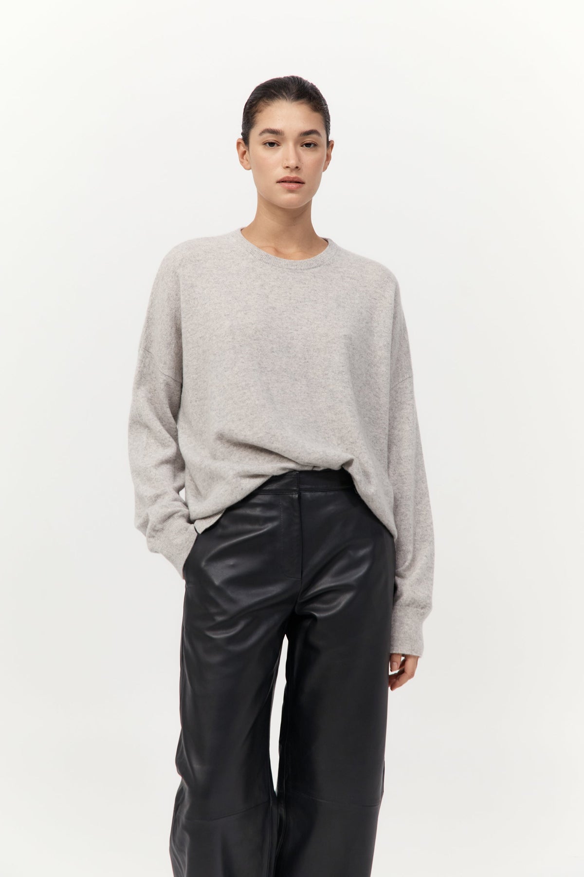 Cashmere Sweater - Grey Marle