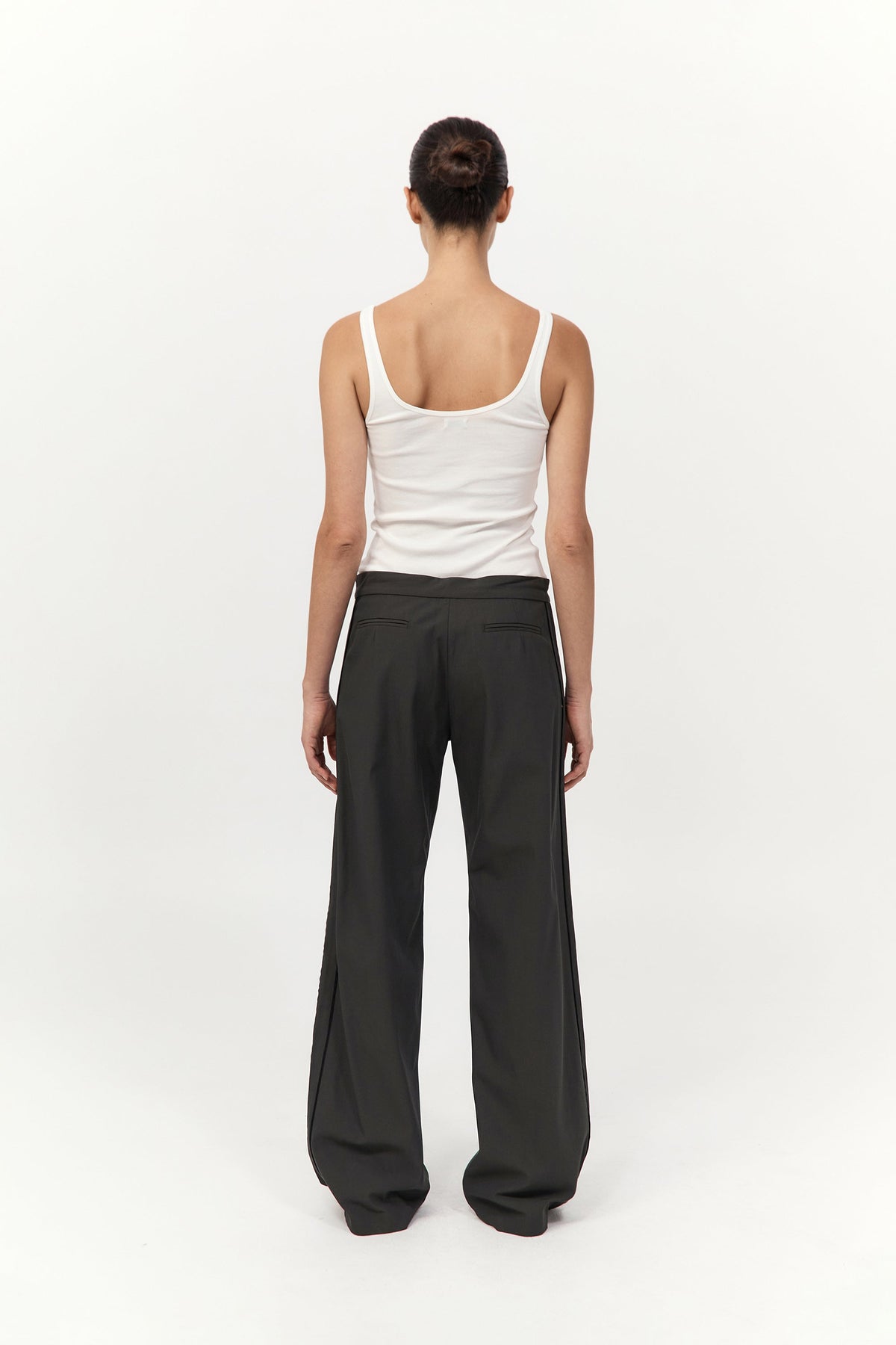 Tailored Track Pants - Black Olive
