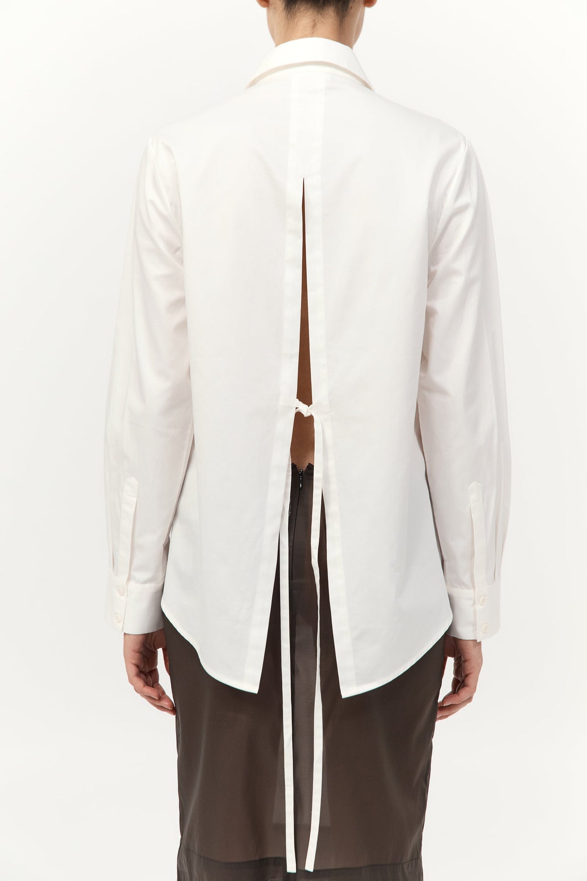 Tie Back Shirt - Off White