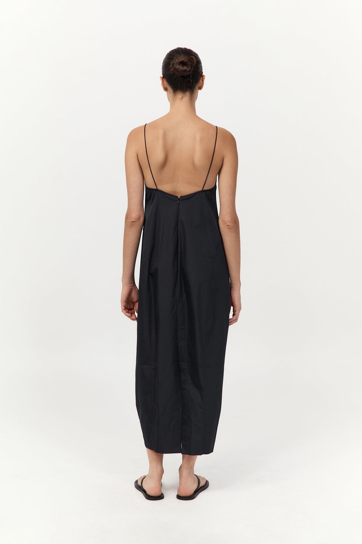 Paper Taffeta Cocoon Dress - Black