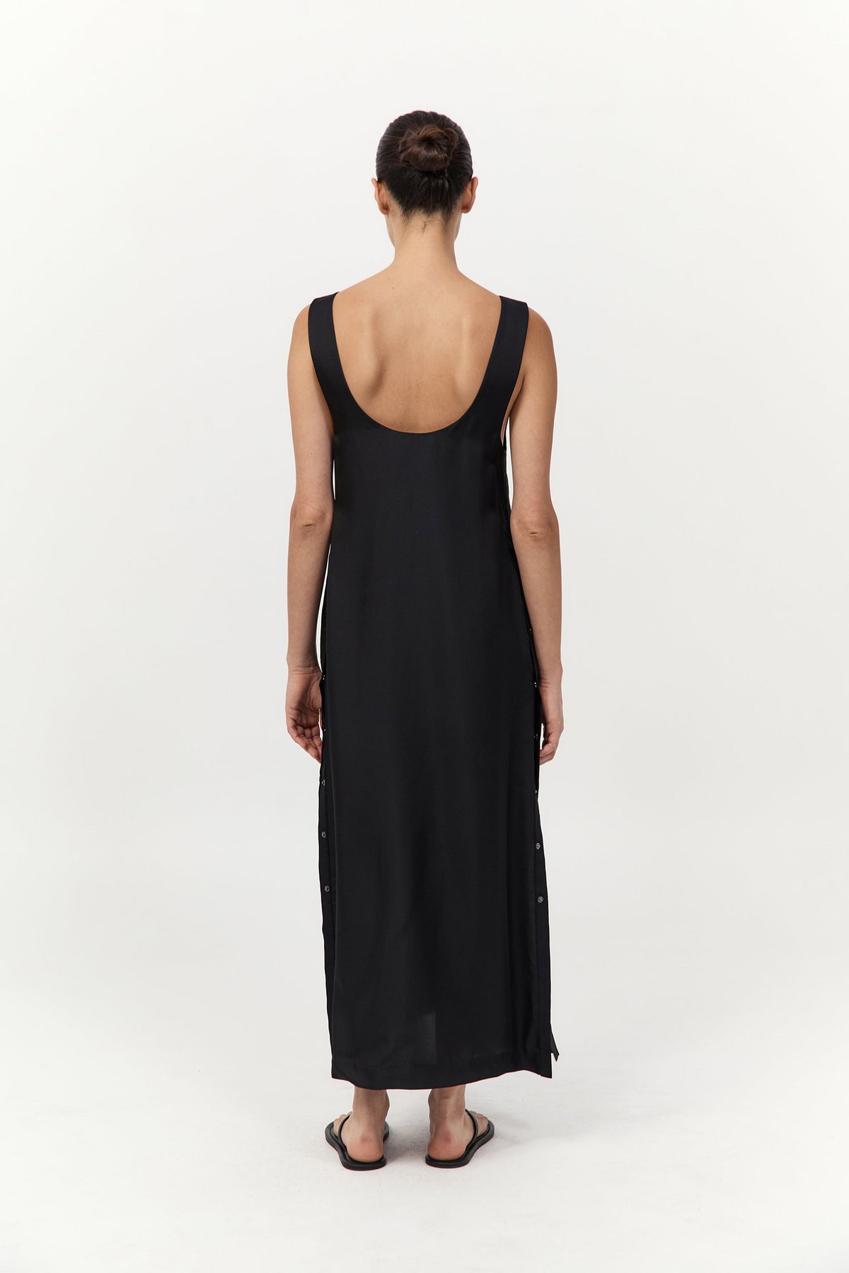 Jordan Button Up Dress - Black